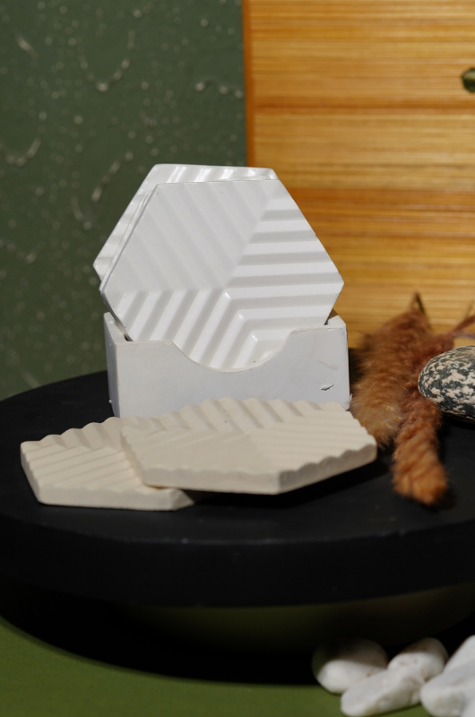 Hexagon Coaster Set