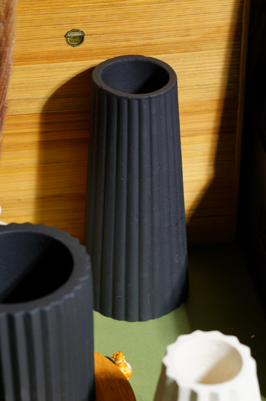 Thin Ribbed Vase