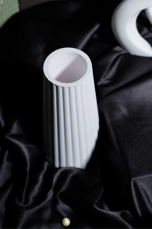 Thin Ribbed Vase