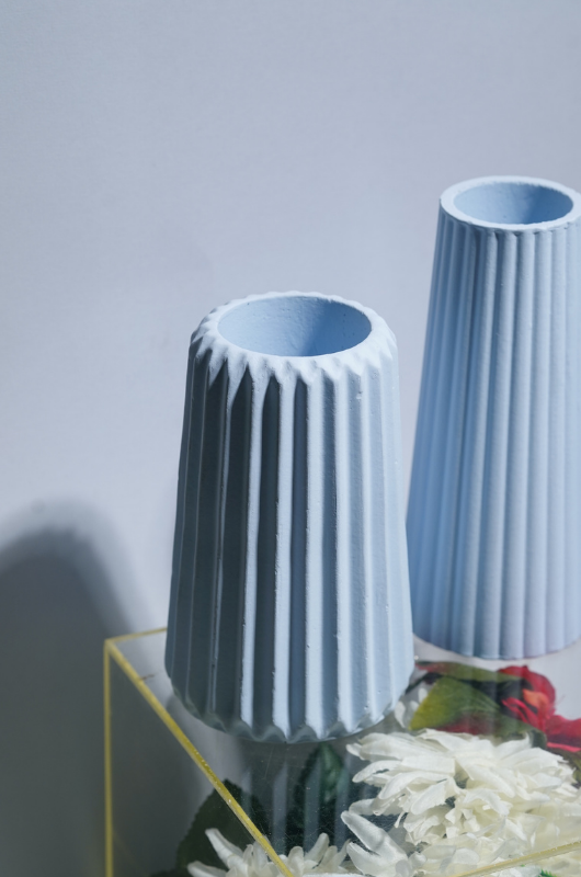 Fat Ribbed Vase