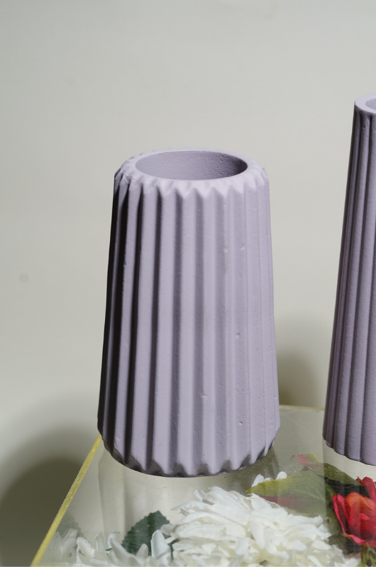 Fat Ribbed Vase