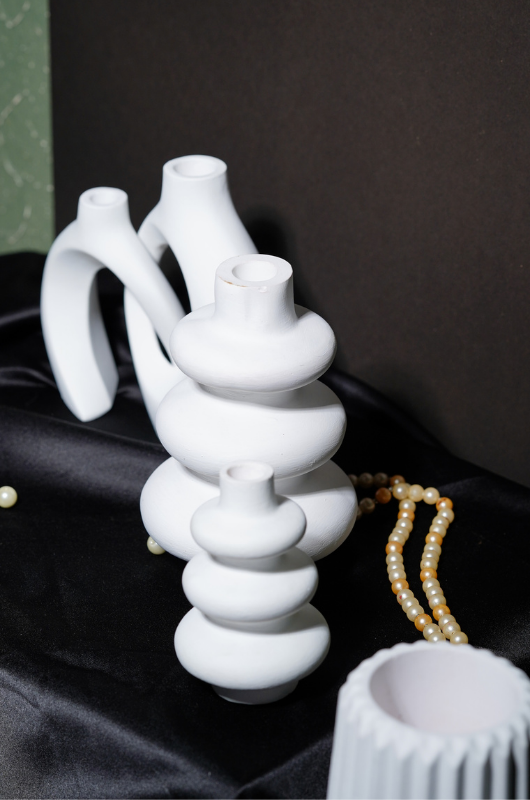 Small Three Disc Vase