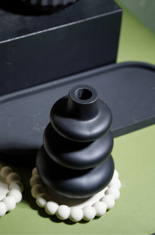 Large Three Disc Vase