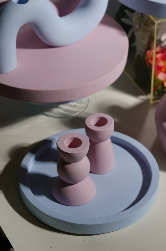 Circular Candle Holder Set