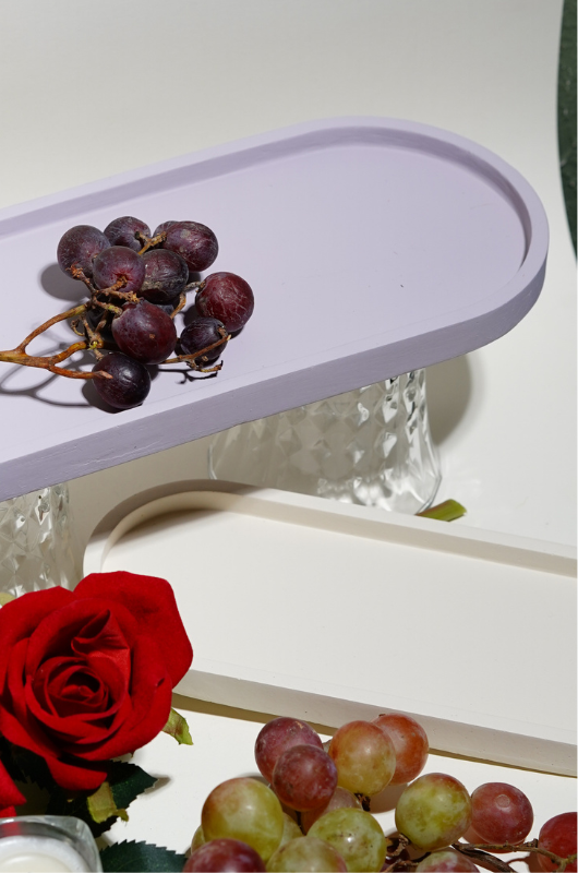 Sleek Oval Tray