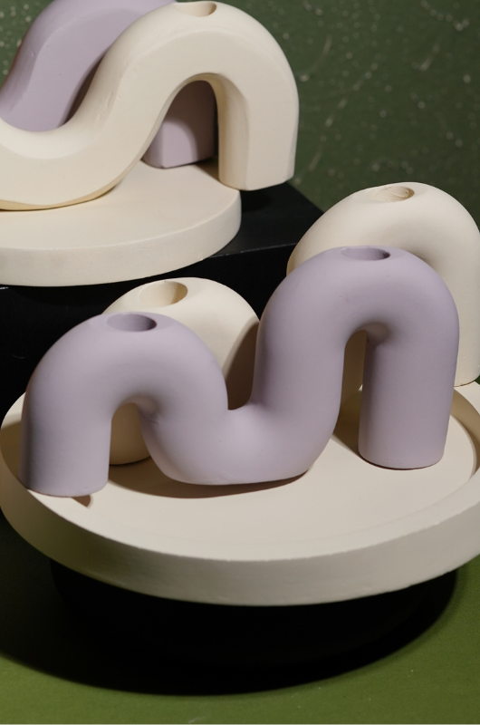 M Shaped Candle Holder
